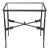 Late 20th Century Industrial Modern Giacometti Style Wrought Iron Side Table by Pottery Barn For Sale