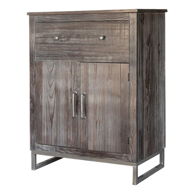 *New! Annie Modern Farmhouse Server Cabinet - Gray For Sale