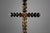 Antique French Wood and Brass Crucifix, 1800s For Sale - Image 3 of 14