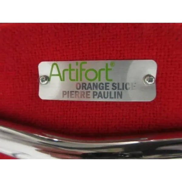 Red Orange Slice Lounge Chair by Pierre Paulin for Artifort For Sale - Image 10 of 10
