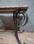 Coffee Table with Wrought Iron Base For Sale - Image 3 of 7