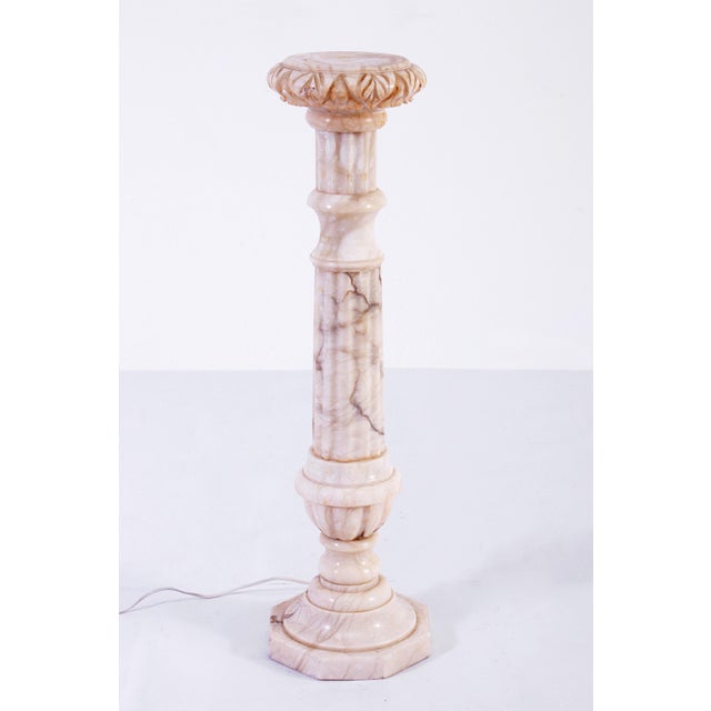 Italian Marble Column with Lighting, 1950s For Sale - Image 18 of 18