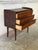 Small Rosewood 3-Drawer Dresser With Sculpted Handle Pulls Danish Mid-Century Modern 1960s For Sale In Los Angeles - Image 6 of 11