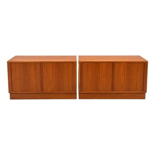 1960s Pair of Scandia Swedish Mid-Century Modern Credenzas, Denmark Design For Sale