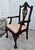Vintage Pair of Carved Mahogany Chippendale Style Arm Chairs For Sale - Image 11 of 12