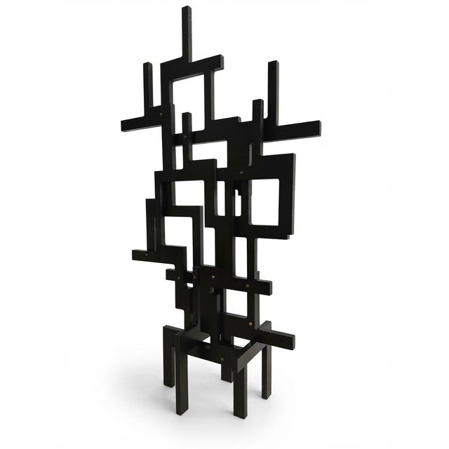 French Artist, Abstract Sculpture, 1990, Beech For Sale - Image 3 of 9