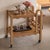 French Panoplie Scalloped Bar Cart, Walnut For Sale - Image 3 of 16