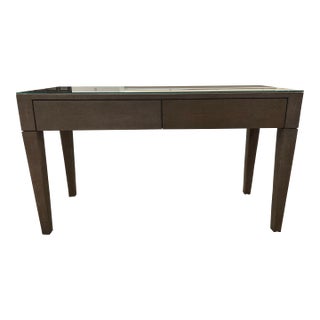 Made Goods Sorin Desk in Gray Faux Shagreen For Sale