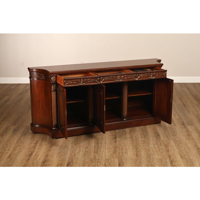 EJ Victor Mahogany Neoclassical Louis XVI Style Sideboard For Sale - Image 13 of 18