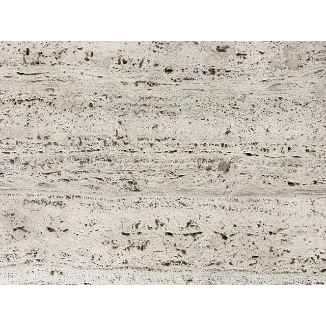 Wood and Travertine Coffee Tables in the style of Maison Jansen, 1970s, Set of 2 For Sale - Image 13 of 14