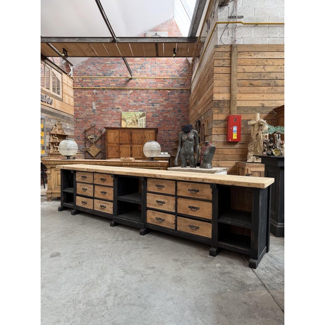 Larrge Early 20th Century Workbench For Sale - Image 3 of 16