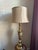 Chinoiserie 1950s Asian Brass Table Lamp James Mont Style Asian Motif Hollywood Regency For Sale - Image 3 of 7