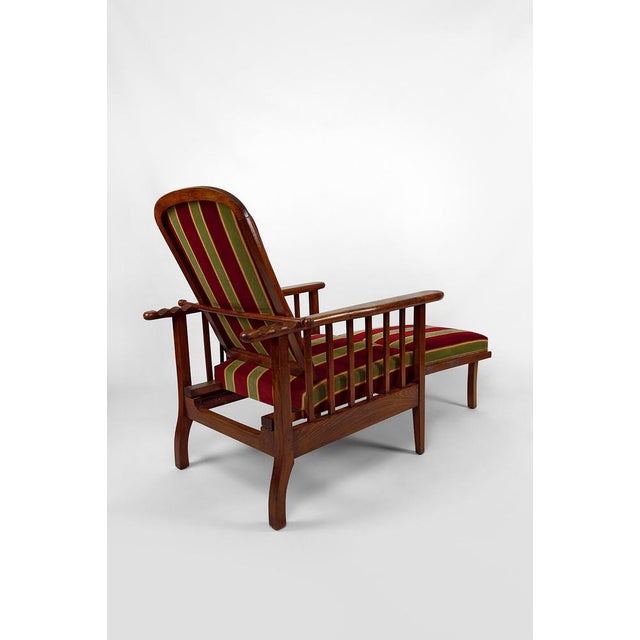 William Morris Arts & Crafts Morris Lounge Chair, United Kingdom, 1900s For Sale - Image 4 of 15