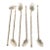 Vintage Sterling Silver Coastal Clam Shell Ice Tea Spoons, Set of 6, 1960's For Sale