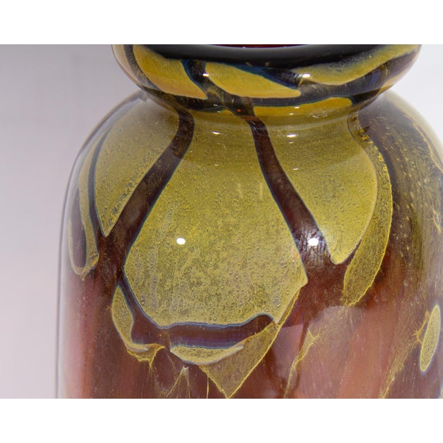Donald Carlson Signed 1972 Art Glass Vase For Sale In Indianapolis - Image 6 of 7