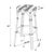 Coastal Tobias 30 in. Seat Height Round Rattan Backless Bar Stool, White/Black Dot/ Natural Rattan Frame For Sale - Image 3 of 5