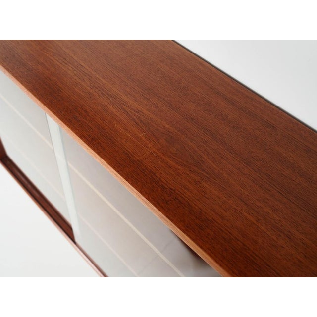 Orange Danish Teak Shelving Unit, 1960s For Sale - Image 8 of 12