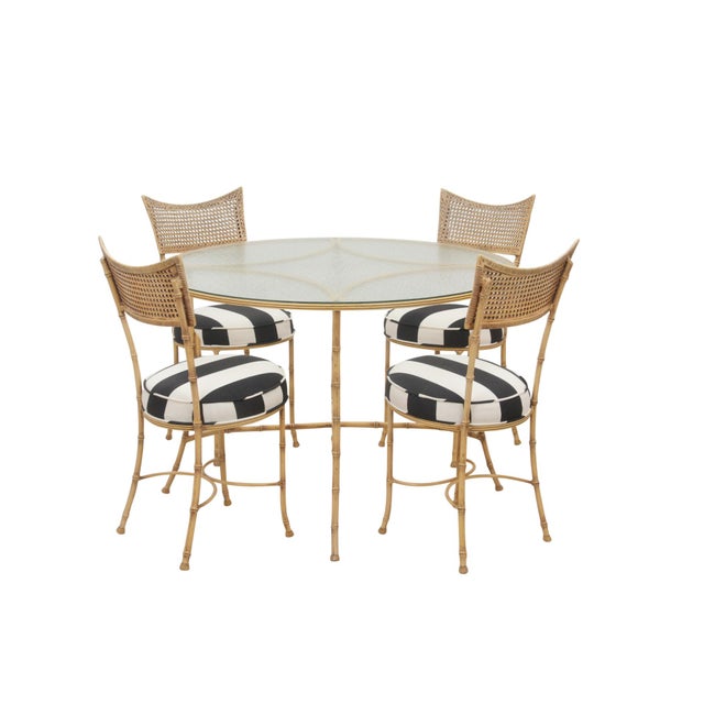 Faux Bamboo Bistro Set Chairish