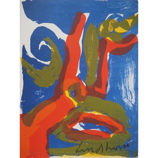 Bengt Lindström, Blue Face, Original Lithograph For Sale