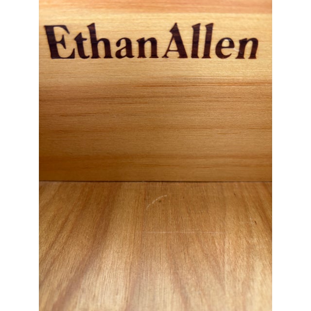 Ethan Allen Country Craftsman Shaker Style 6 Drawer Pine Dresser & Mirror For Sale - Image 9 of 9