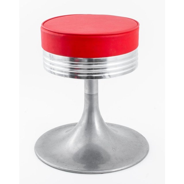 American Industrial Modern Aluminum Stools, 3 For Sale - Image 4 of 7