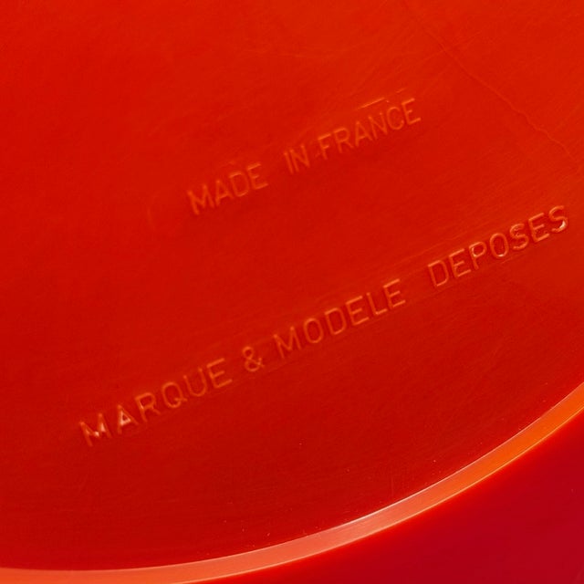 French Space Age Orange Wall Mirror from Gilac, 1970s For Sale - Image 11 of 13