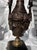 Black Antique Art Nouveau Bronze and Marble Urns For Sale - Image 8 of 11