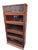 Vintage Oak 5-Section Modular Barrister Bookcase With Leaded Glass Handsome vintage oak barrister-style stacking bookcase...