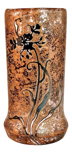 Vintage Heintz Art Metal Vase Sterling Over Bronze