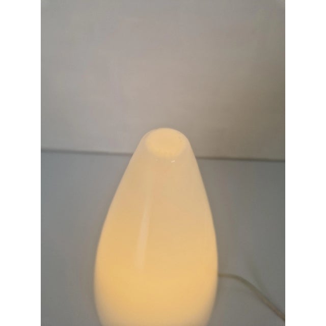 Mid-Century Swedish Glass Cone Table Lamp, 1970s For Sale - Image 6 of 8