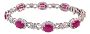 18k Ruby Diamond Bracelet 16 Carats