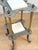 Gray Antique Victorian 2-Tier Iron Plant Stand W/ Marble Top For Sale - Image 8 of 11