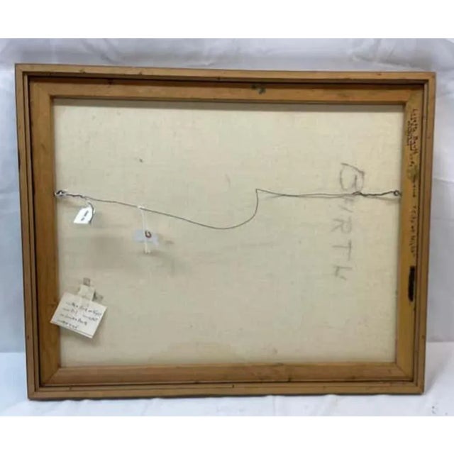 1960s Lucette Barth Original Cityscape Painting C. 1960's For Sale - Image 5 of 6