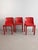 Red Selene & Stadio Dining Set by Vico Magistretti for Artemide, 1960s, Set of 4 For Sale - Image 9 of 16