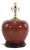 Vintage Oxblood Glazed Ceramic Table Lamp For Sale