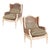 Louis XV Bergere Pair - Double Caned - Down Filled Clarence House Cushions For Sale