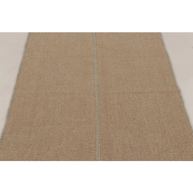 2020s Rug & Kilim's Contemporary Minimalist Rez Kilim With Linear Accent Striped Design For Sale - Image 5 of 9