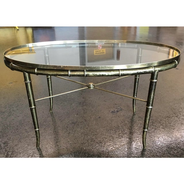 Mid 20th Century Mastercraft Faux Bamboo Petite Coffee Table For Sale - Image 5 of 13