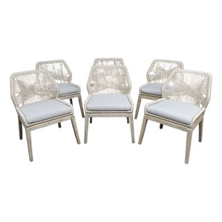 Essentials for Living Loom Rope Dining Chairs, Set of 6 For Sale