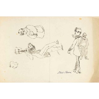 Mino Maccari, Sketches, 1936, Ink For Sale