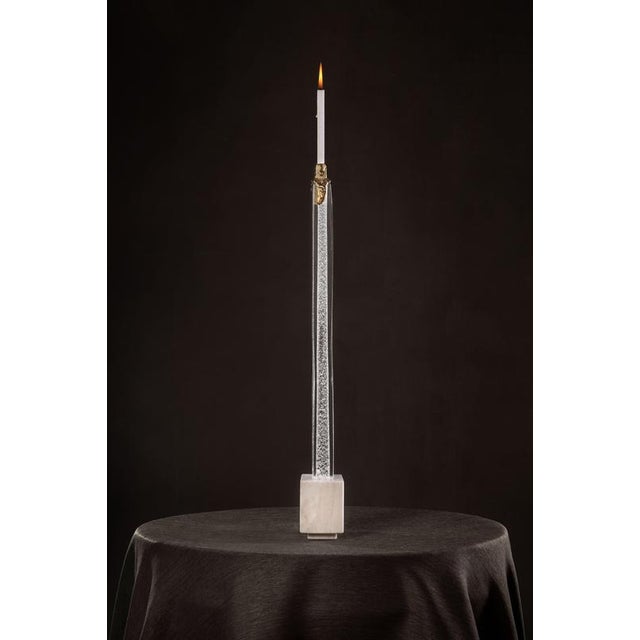 Faceted Skyline Black Candleholder by Aina Kari For Sale - Image 12 of 14