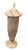 Vintage Hand-Carved Onyx Marble Covered Urn Vase For Sale - Image 4 of 12