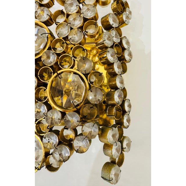 1960s Mid Century Modern Palwa Austrian Crystal Wall Lamps - a Pair For Sale - Image 13 of 15
