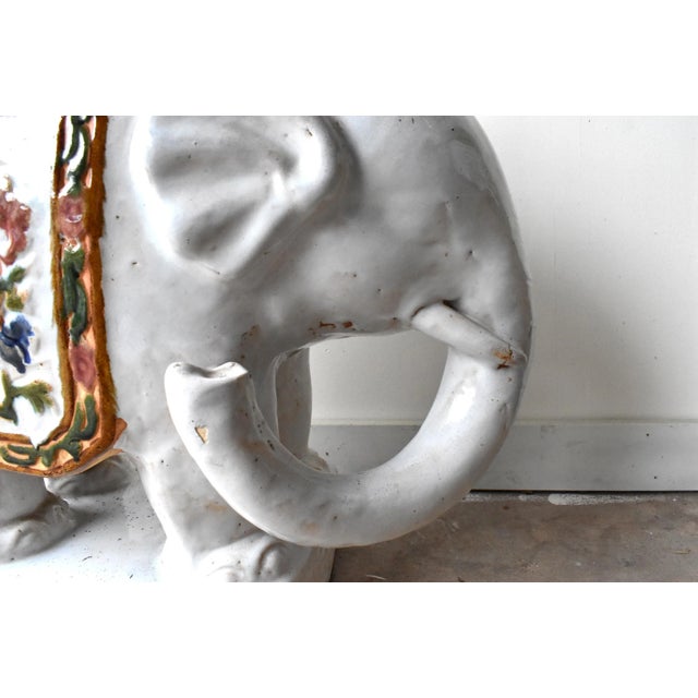 1950s Mid-Century Elephant Garden Seats-a Pair For Sale - Image 11 of 13