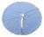 French Blue & White Ticking Fabric Christmas Tree Skirt For Sale