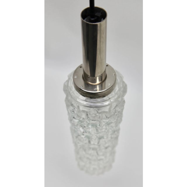 Mid-Century Chrome Pendant with Three Lamps For Sale - Image 12 of 13