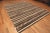 Modern Primitive Brown and Cream Flat Woven Kilim, Country of Origin: Central Asia, Circa date: Modern Rugs