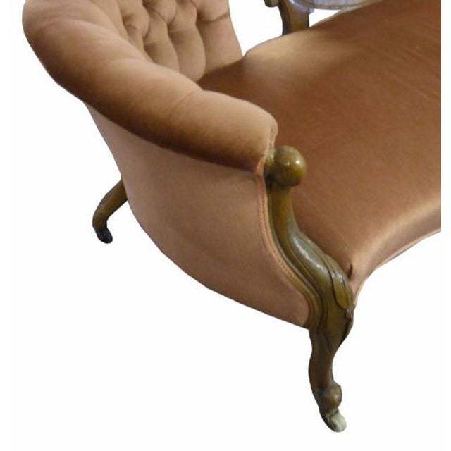 Mid 19th Century Victorian Walnut Double Ended Sofa, 1860 For Sale - Image 5 of 7