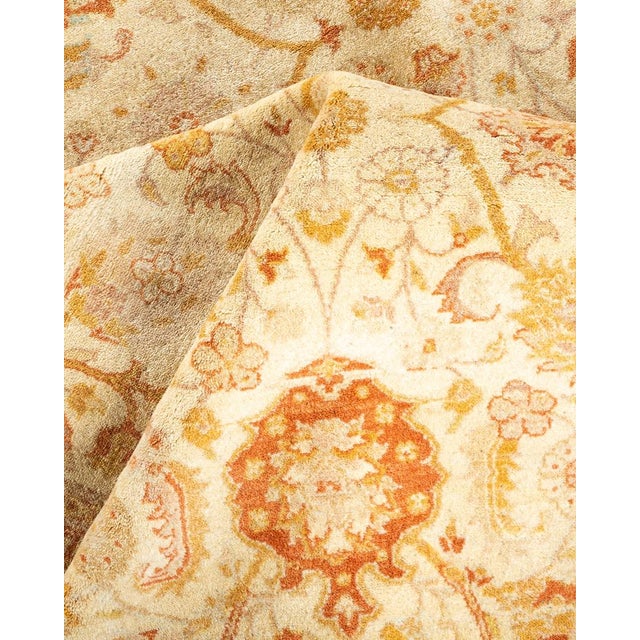 Textile Mogul, One-of-a-Kind Hand-Knotted Area Rug in Ivory, 6' 2" x 8' 9" For Sale - Image 7 of 8