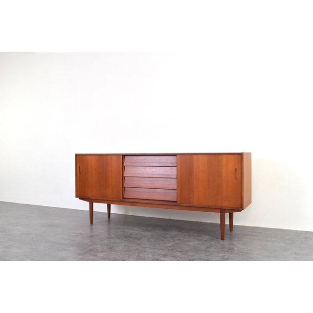 Mid-Century Modern Scandinavian Sideboard in Teak by Nils Jonsson for P.S. Heggen, 1960s. For Sale - Image 11 of 18